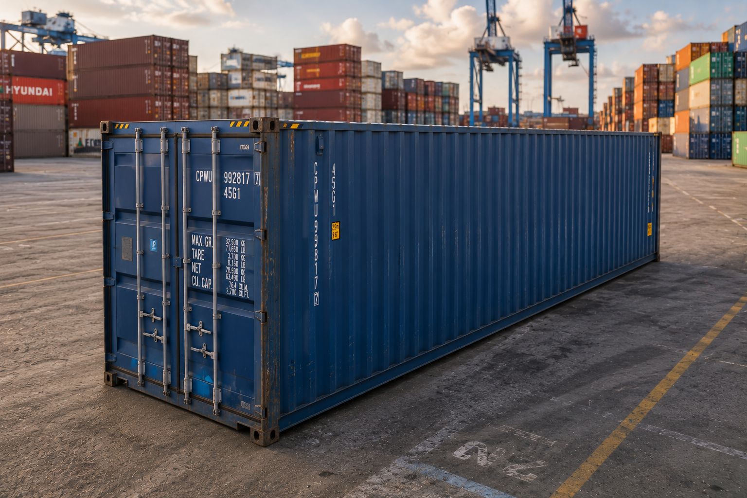 40ft standard shipping container for sale