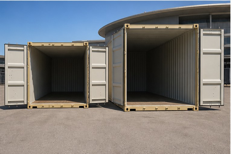 40FT High Cube for event media and temporary project storage